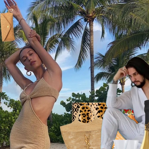 Raffia Sunglasses Case Glasses Sunnies Keychain Clutch Woven Jute Bag NEW - Picture 12 of 12